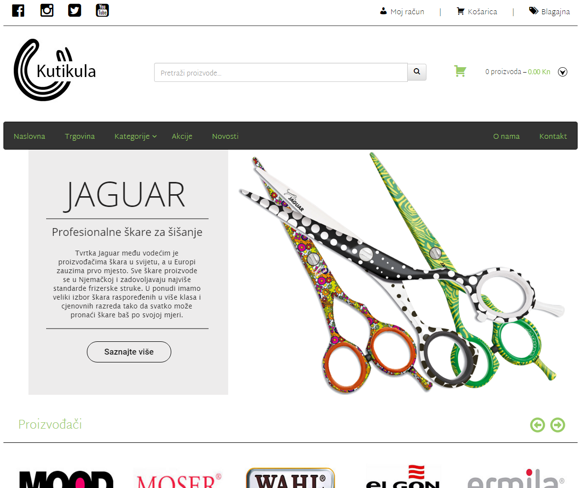 Kutikula frizerska oprema